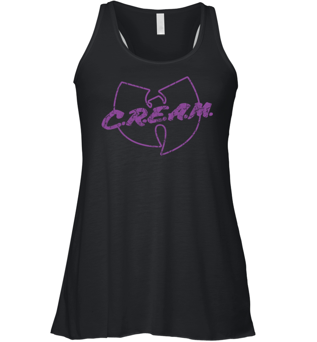 cream wutang purple Women's Flowy Tank Top