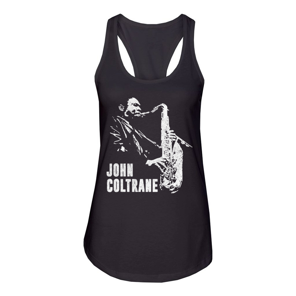 John Coltrane jazz saxophone Tshirt Mens Women's Racerback Tank