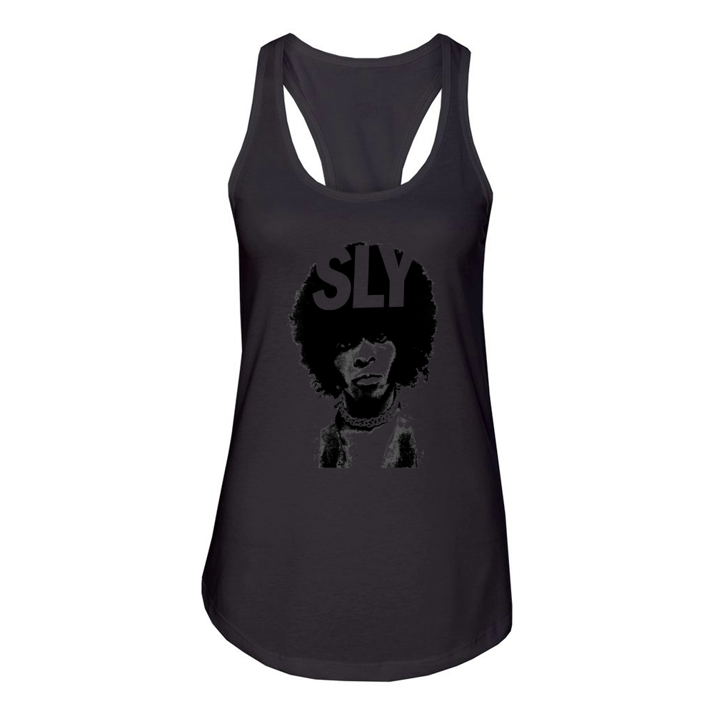 SLy Stone Portrait TShirt Women's Racerback Tank