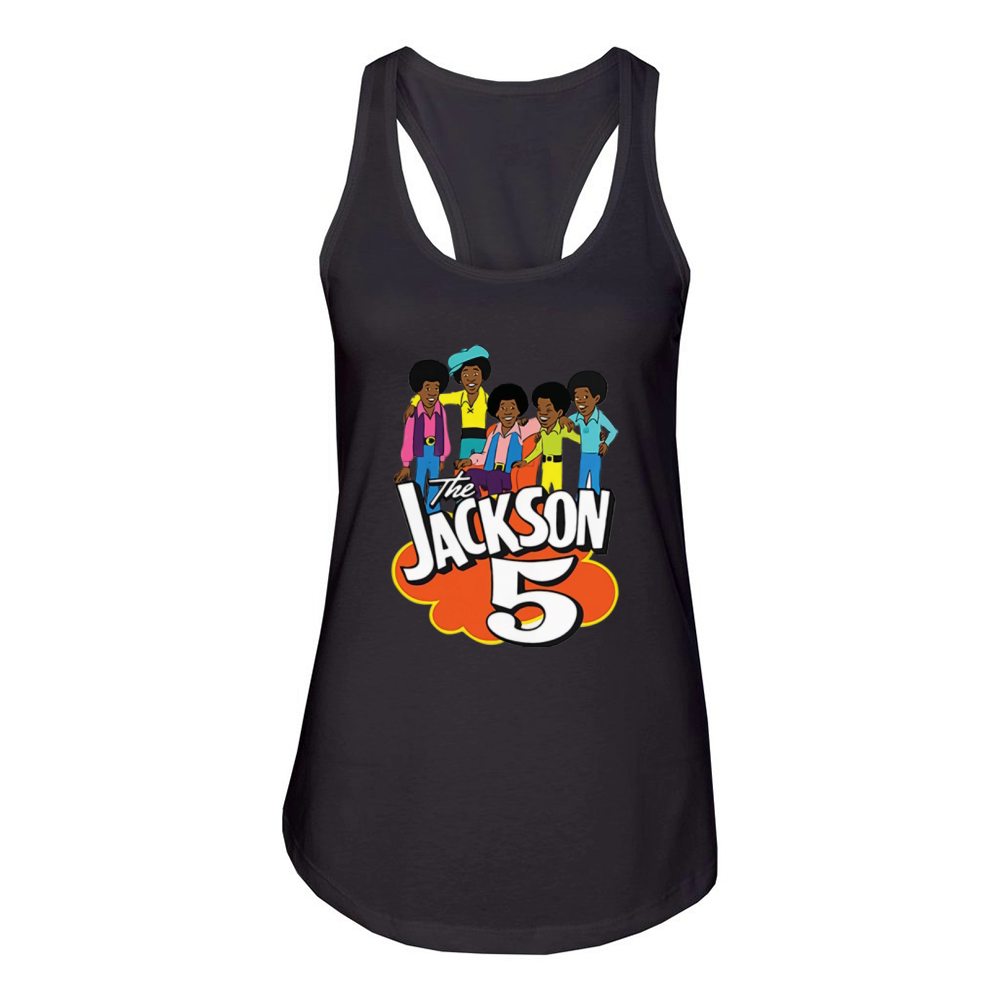The Jackson 5 chibi characters shirt Women's Racerback Tank