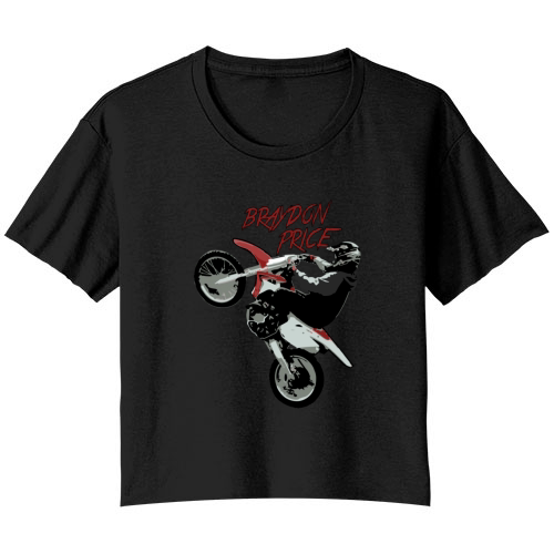 Braydon Price Shirt Bella Ladies Flowy Crop T-shirt