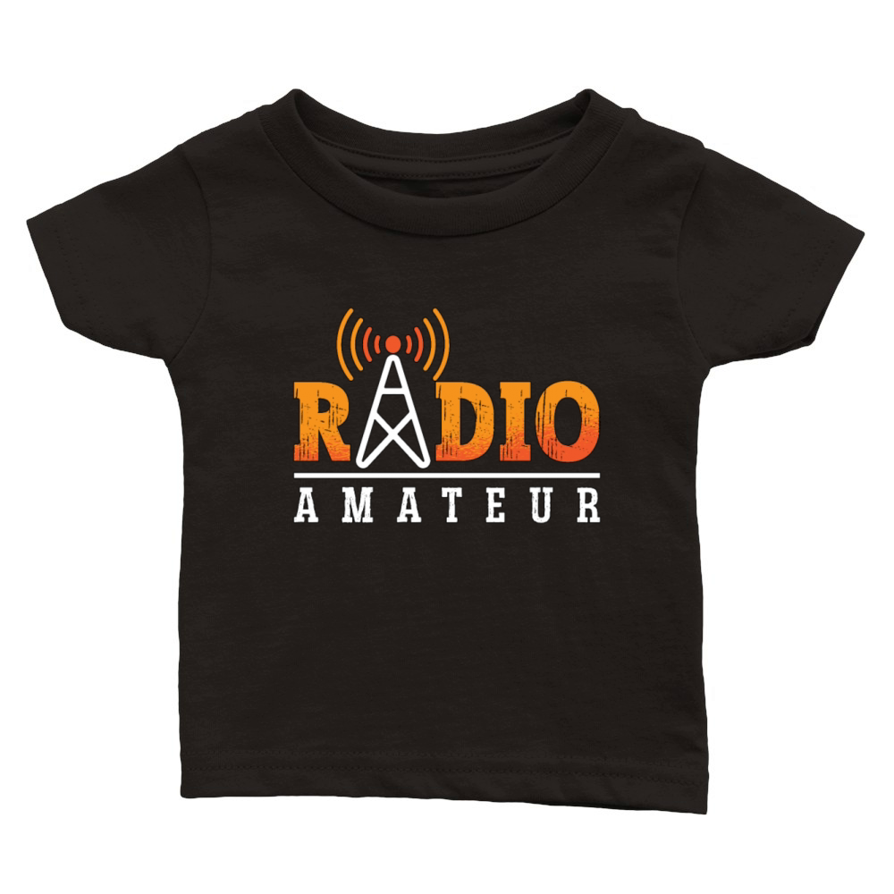 Ham Radio Amateur Loves Antenna Ham Radio Operator Classic Baby Crewneck T-shirt