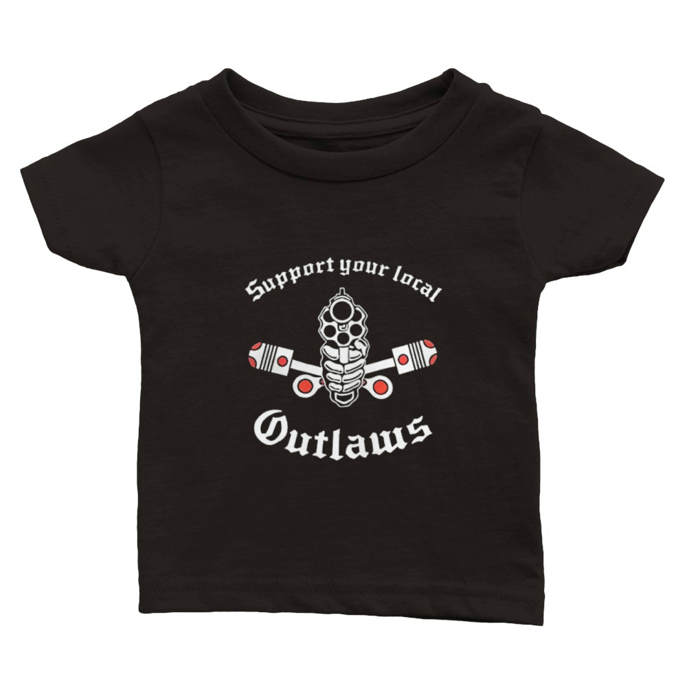 Outlaw mc Support Outlaw mc Support Classic Baby Crewneck T-shirt