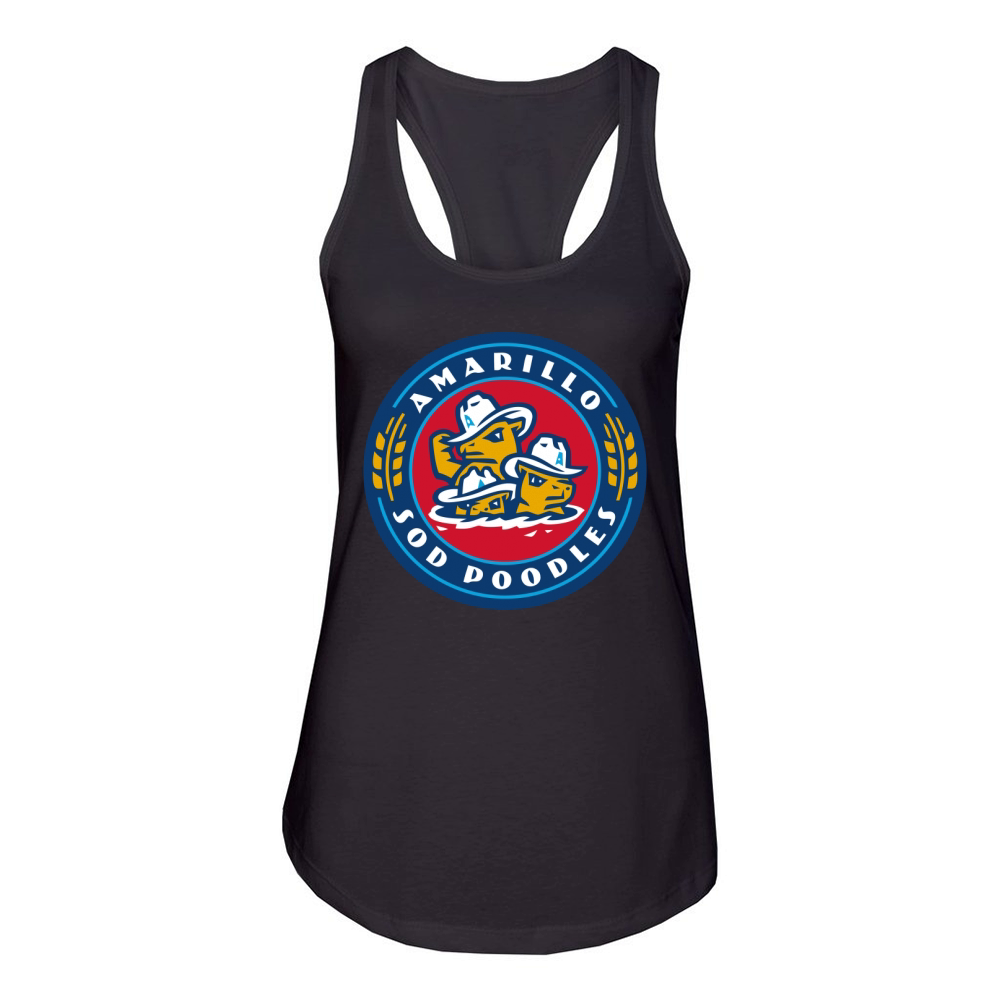 New Logo Amarillo Sod Poodles 2019 Shirt Women's Racerback Tank