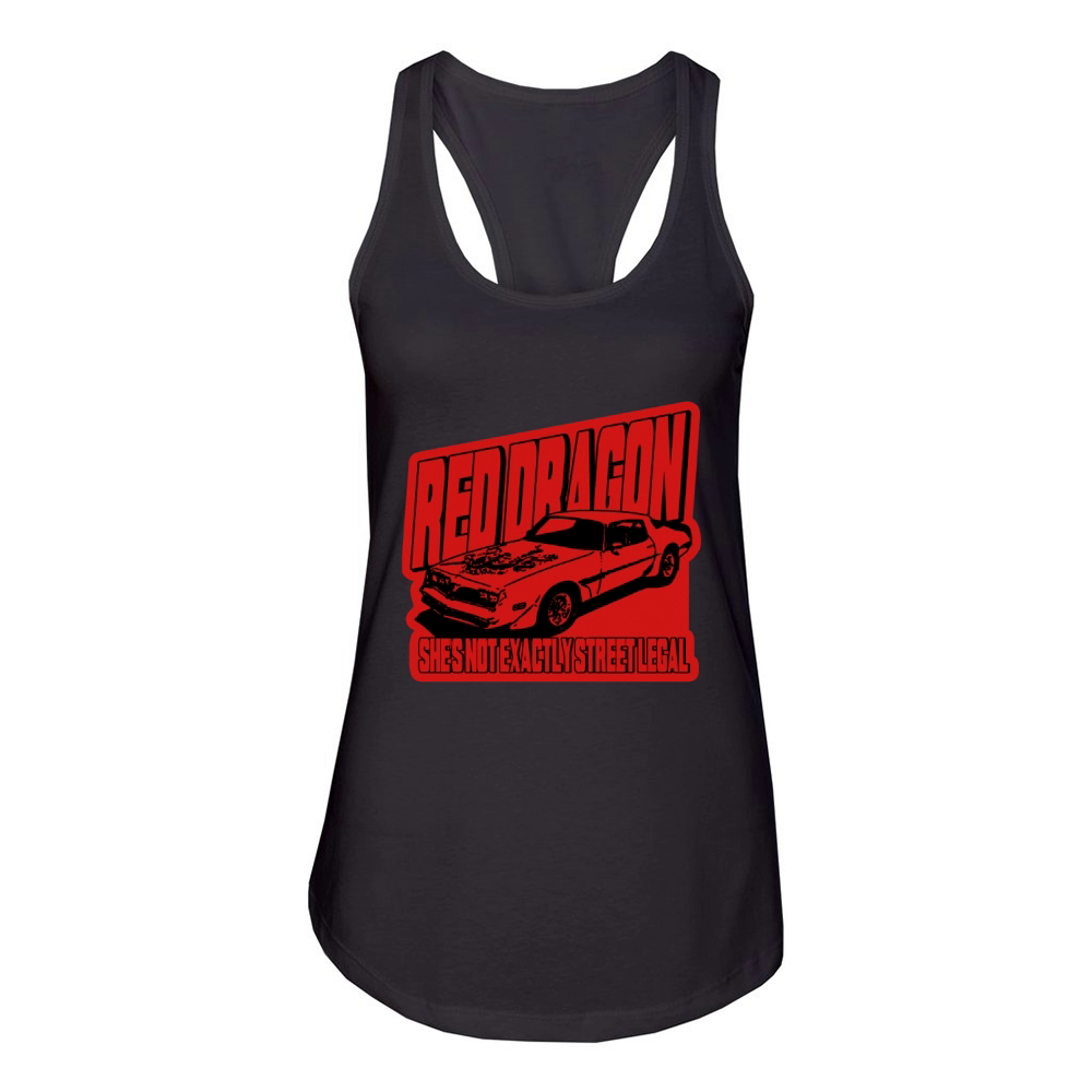Old School Red Dragon Women's Racerback Tank