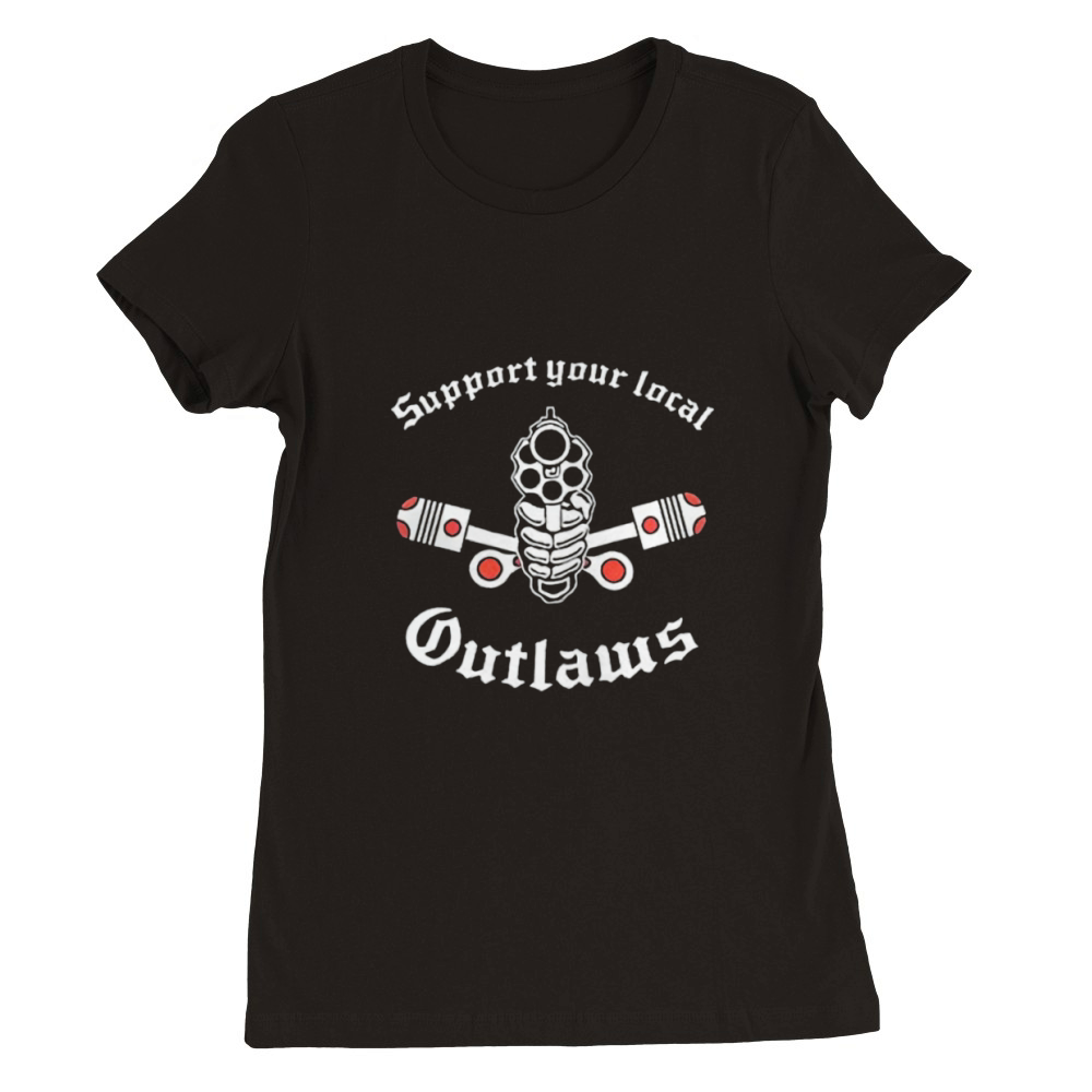 Outlaw mc Support Outlaw mc Support Premium Womens Crewneck T-shirt
