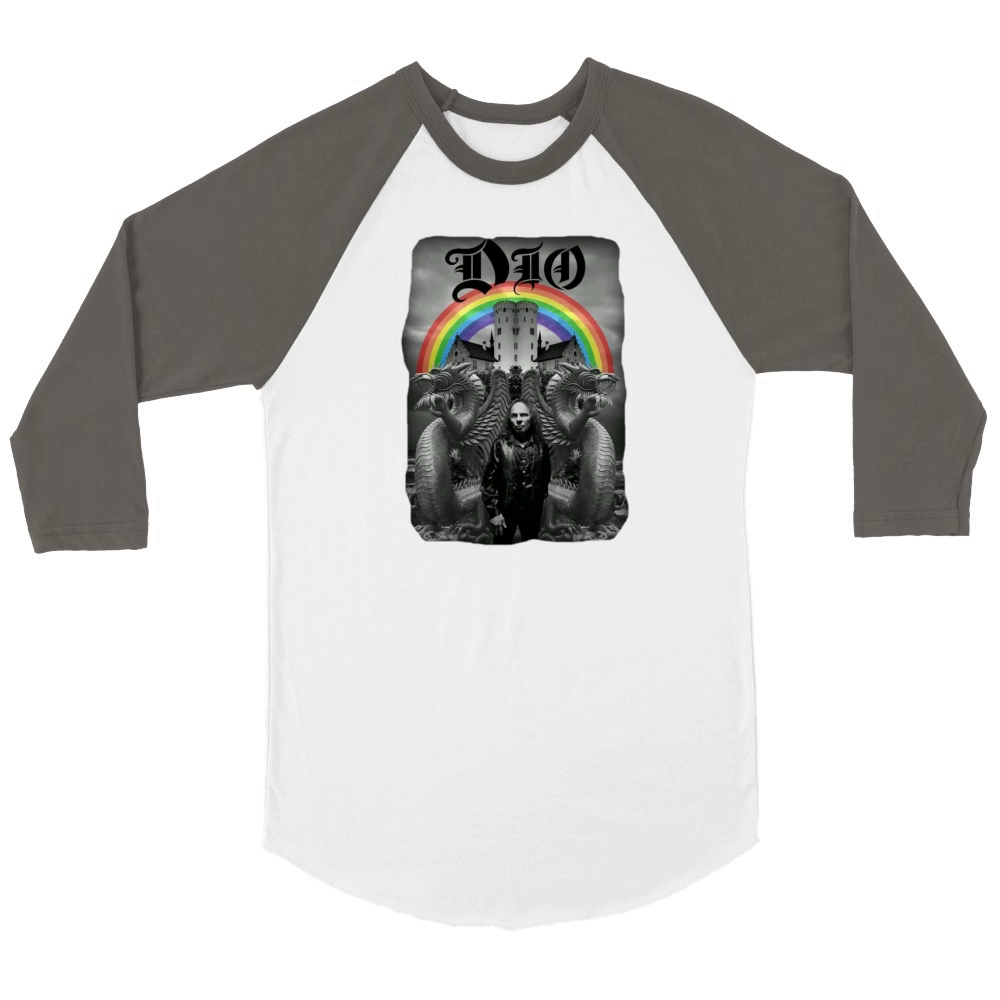 Ronnie James Dio Forever Unisex ¾ sleeve Raglan T-shirt