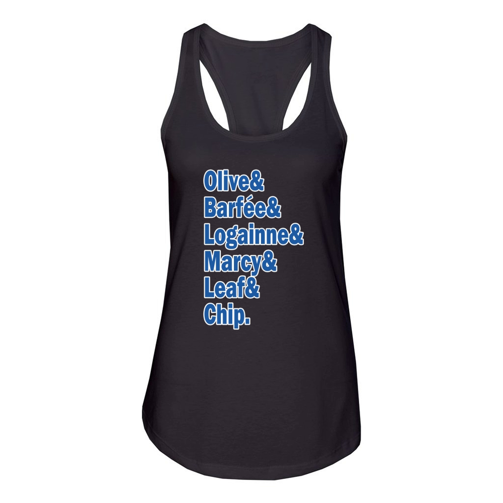 25th annual putnam county spelling bee characters Women's Racerback Tank