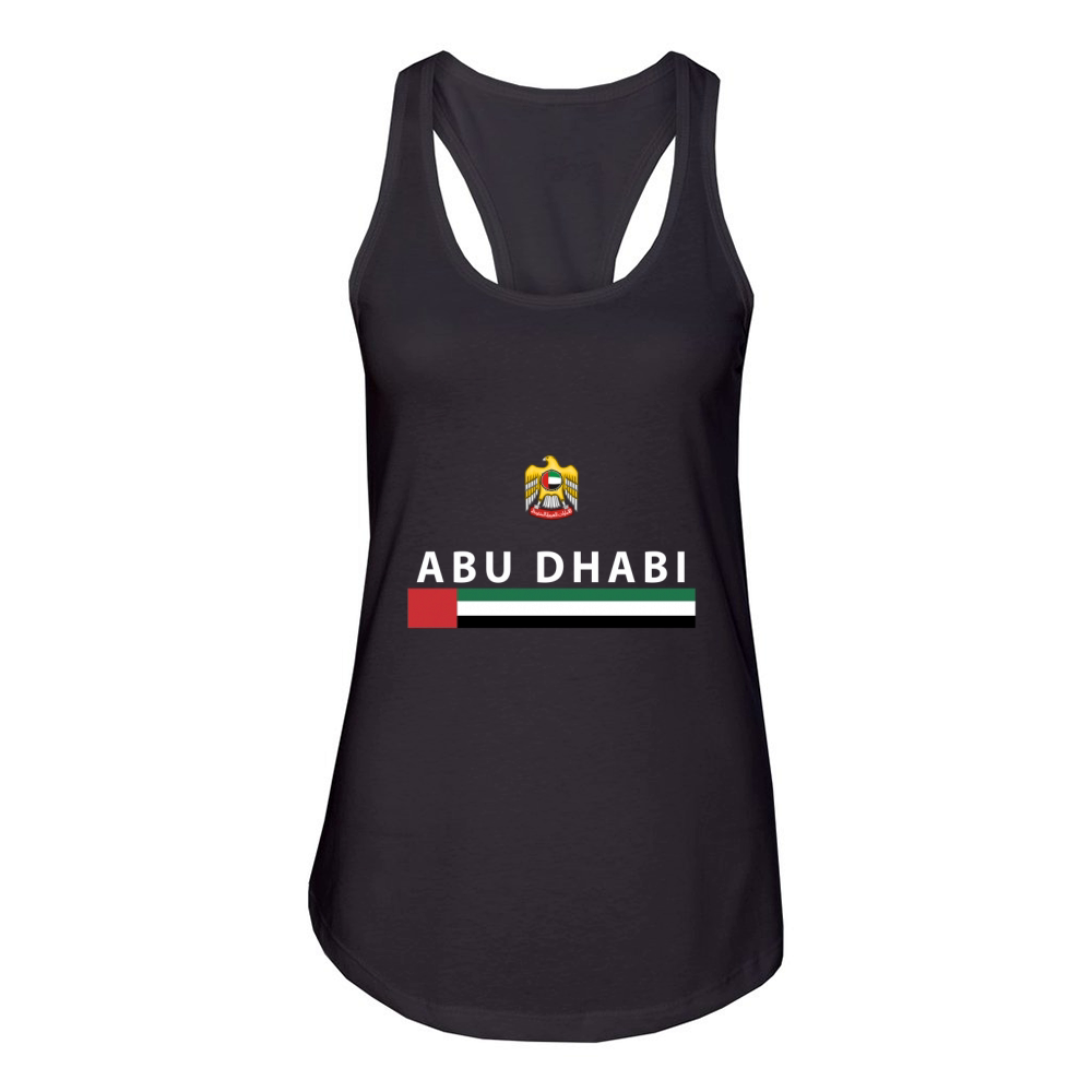 Abu Dhabi UAE Soccer T-shirt Women's Racerback Tank