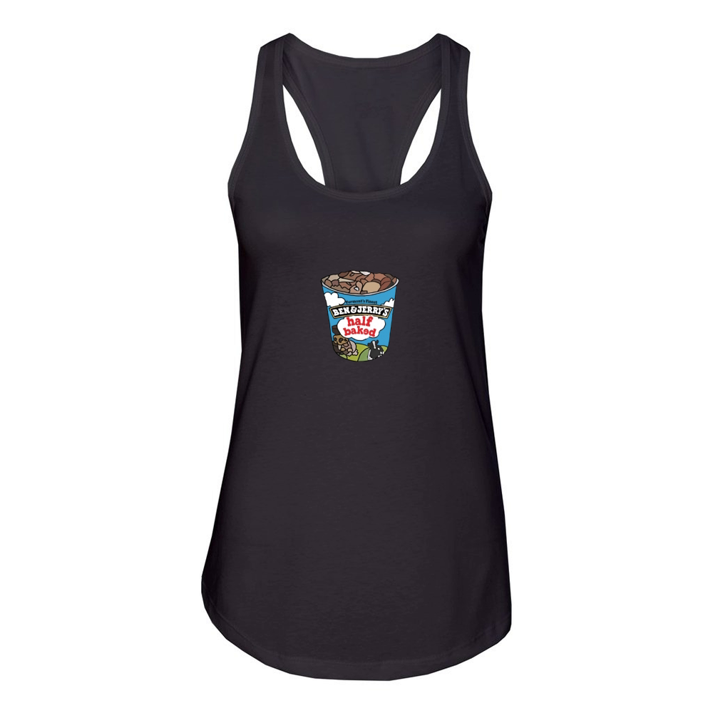 Ben And Jerrys Half Baked Ice Cream Women's Racerback Tank