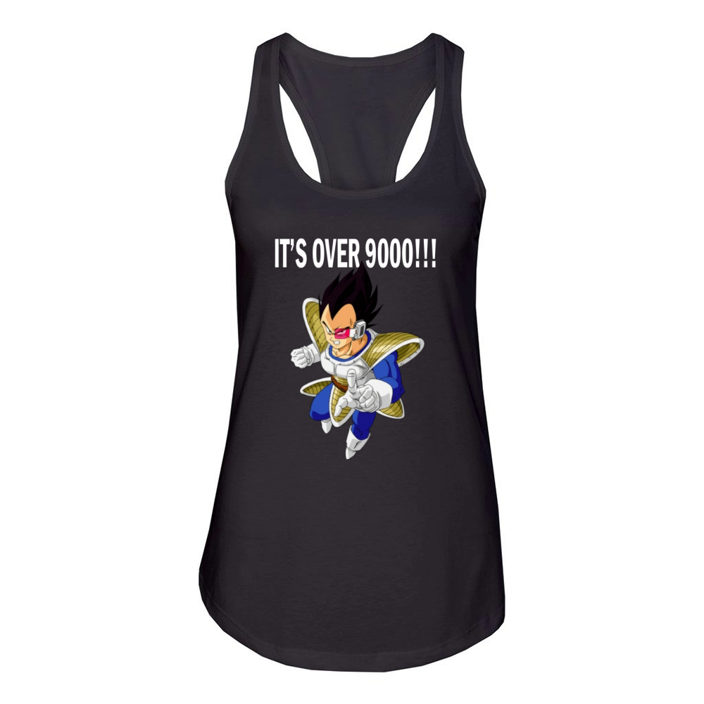 It Is Over 9000 Vegeta Women's Racerback Tank