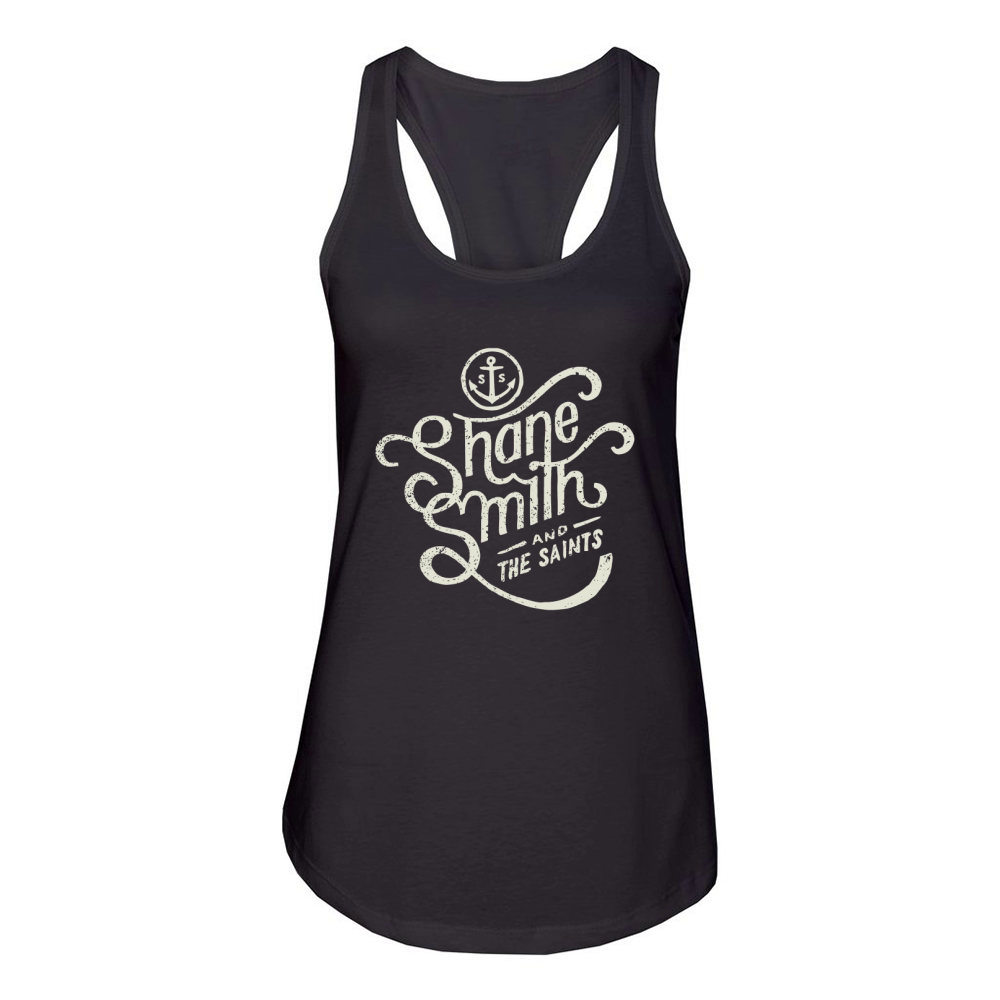 Shane Smith And The Saints Black Cream Crew Women's Racerback Tank