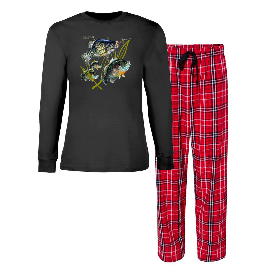 Fish Wyoming Fly Fishing Women's Christmas Pajamas - Designed by asker