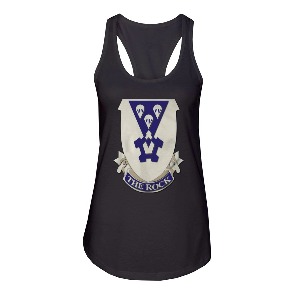 1ST BATTALION 503RD INFANTRY AIRBORNE INFANTRY WITHOUT TEXT Women's Racerback Tank