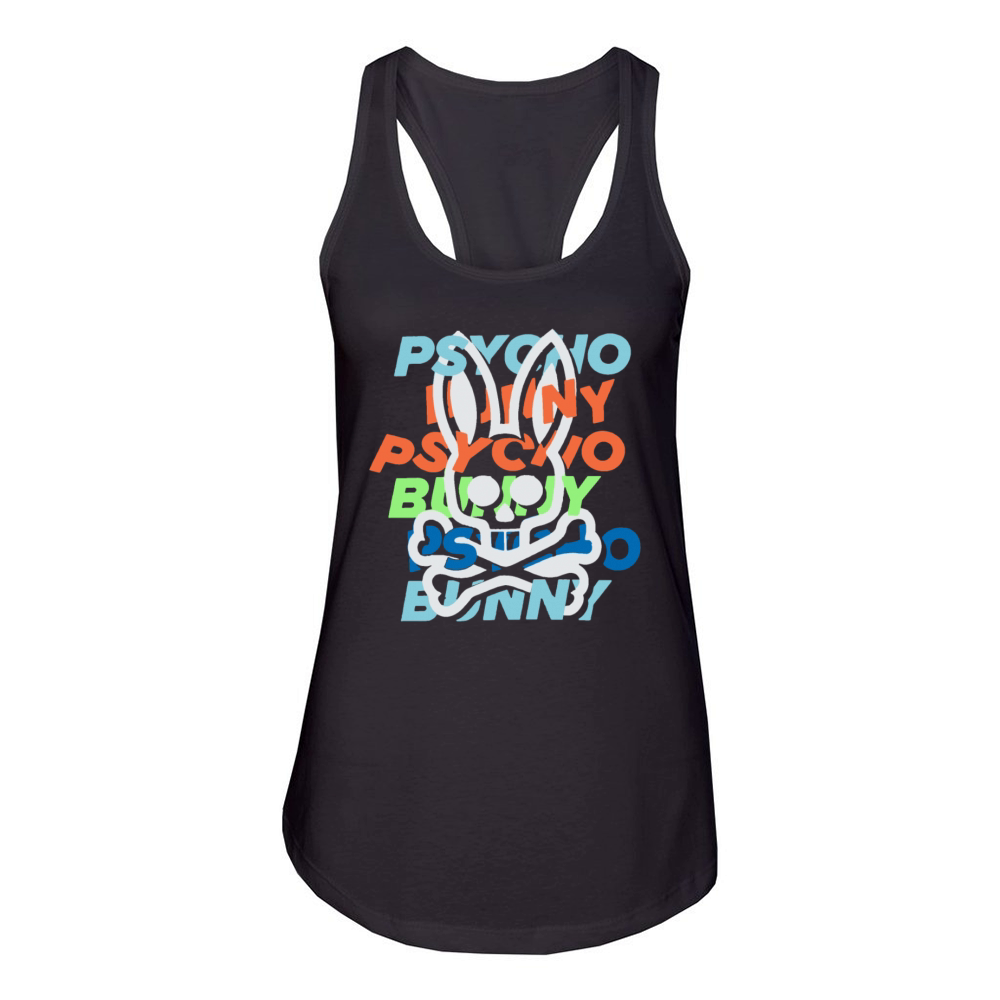 Bunny Psycho Horror Women's Racerback Tank