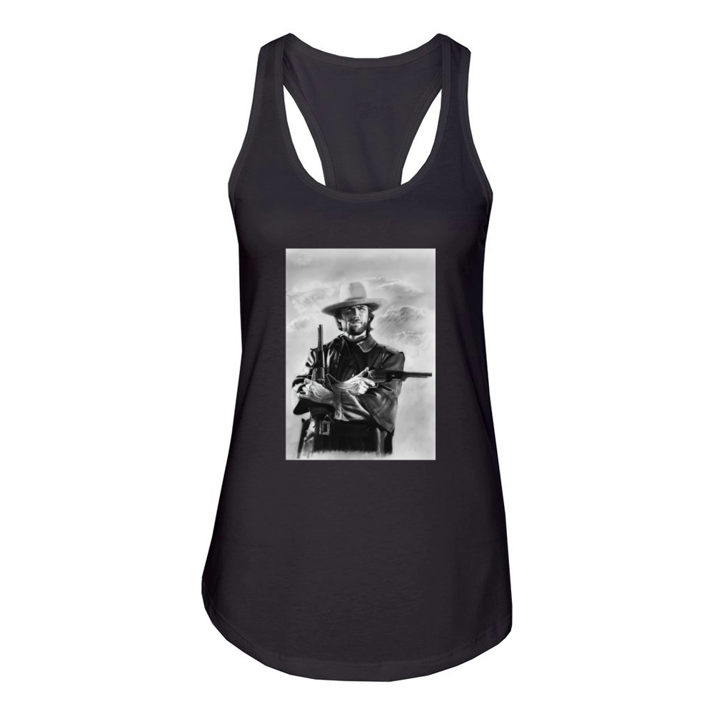 Clint Eastwood The Outlaw Josey Wales  - Apron Women's Racerback Tank