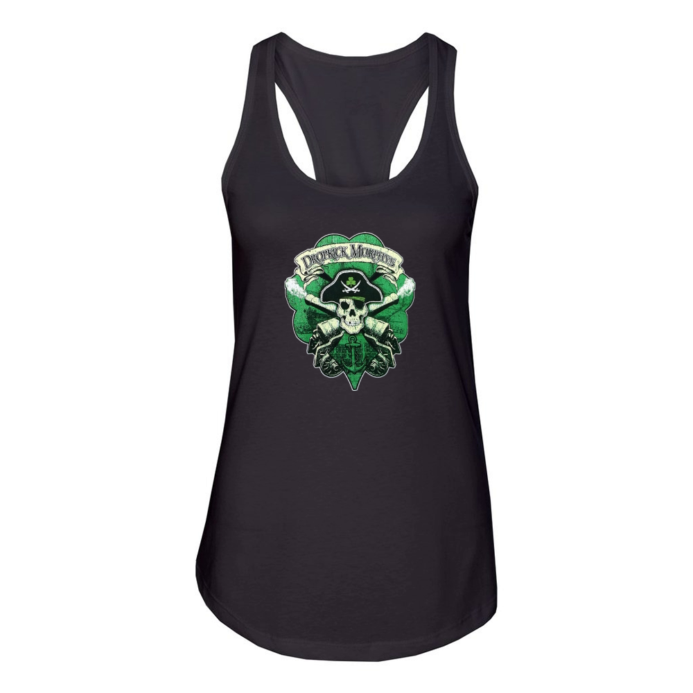 Dropkick Murphys Skull Cannon Women's Racerback Tank