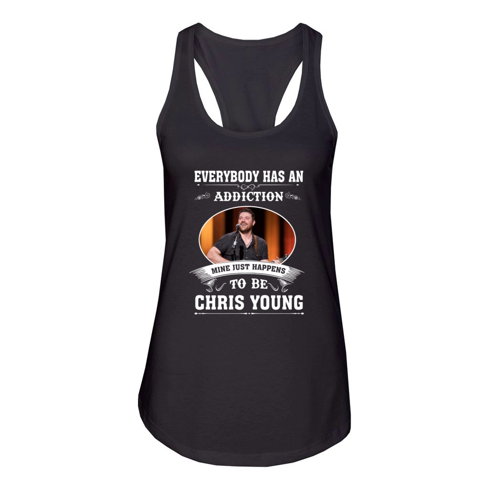 HAPPENS TO BE CHRIS YOUNG - Tie-Dye Shirts Women's Racerback Tank