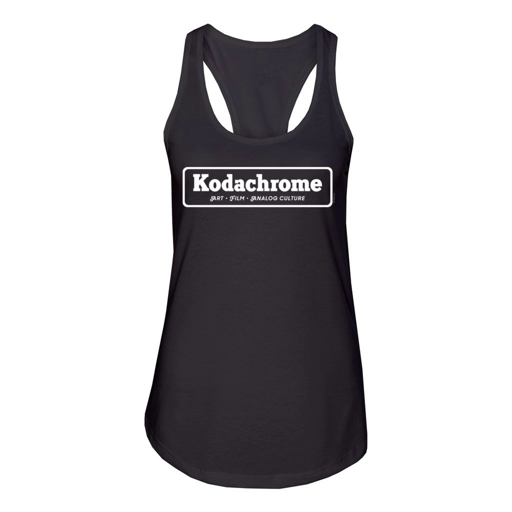 Kodachrome Logo - White Women's Racerback Tank