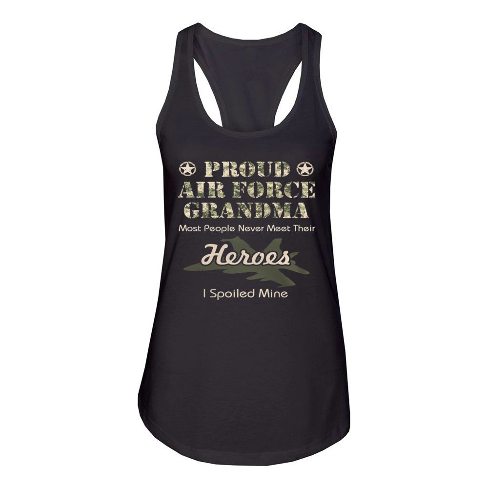 Proud Air Force Grandma Women's Racerback Tank