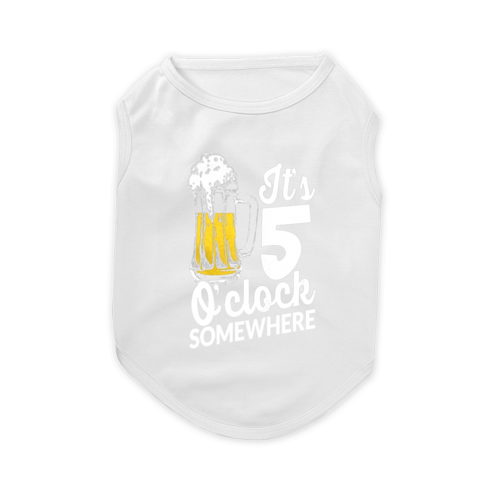 It's 5 O'clock somewhere t-shirt Pet T-Shirt