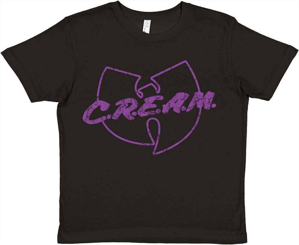 cream wutang purple Premium Kids Crewneck T-shirt