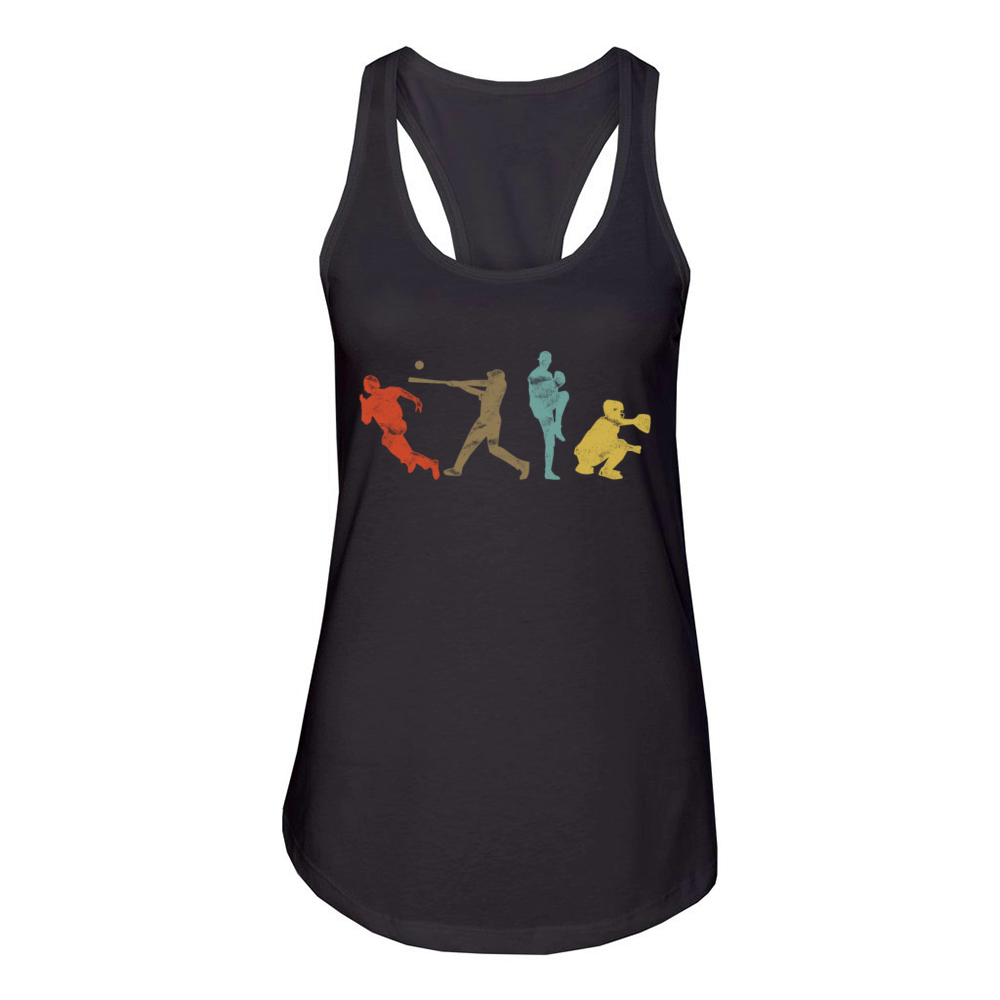 Baseball Fan Retro Vintage Women's Racerback Tank