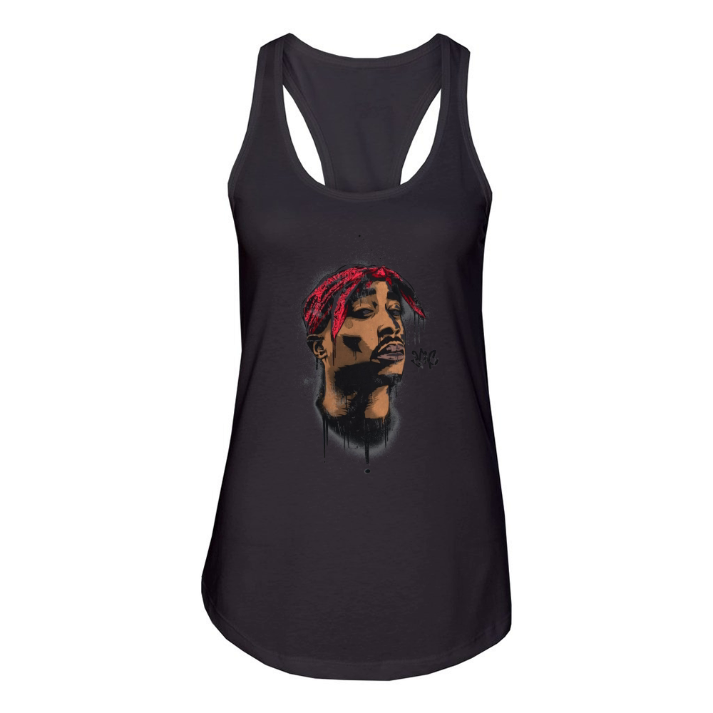 Cool 2PAC Tupac Shakur 3D Hip Hop Rapper  - Baby Onesie Women's Racerback Tank