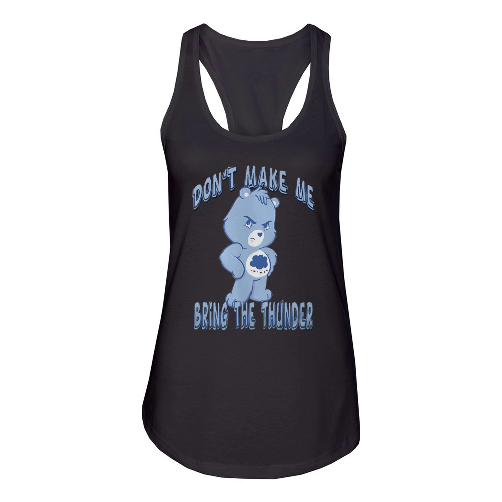 Grumpy Care Bear - Bring The Thunder Women's Racerback Tank
