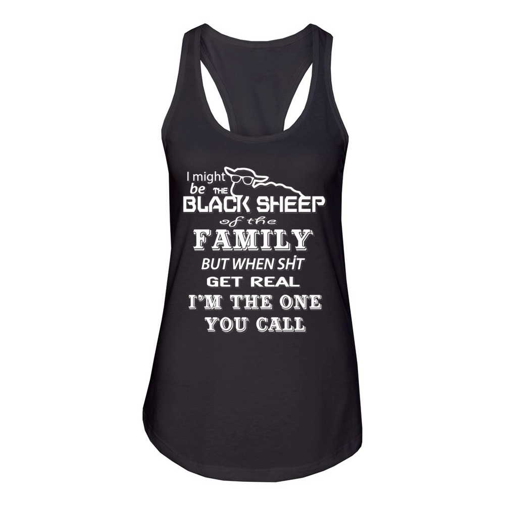 i might be the black sheep of the family Women's Racerback Tank