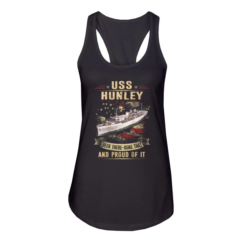 USS Hunley Been There-done That And Proud Of It Women's Racerback Tank