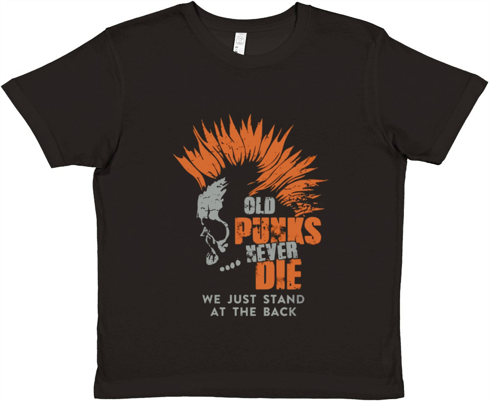 Old Punk Never Die we just stand at the back Shirt Premium Kids Crewneck T-shirt