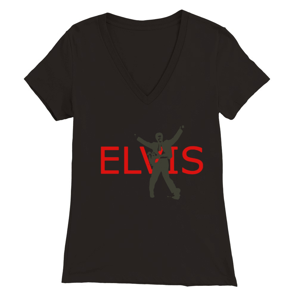 elvis T-Shirt Premium Womens V-Neck T-shirt
