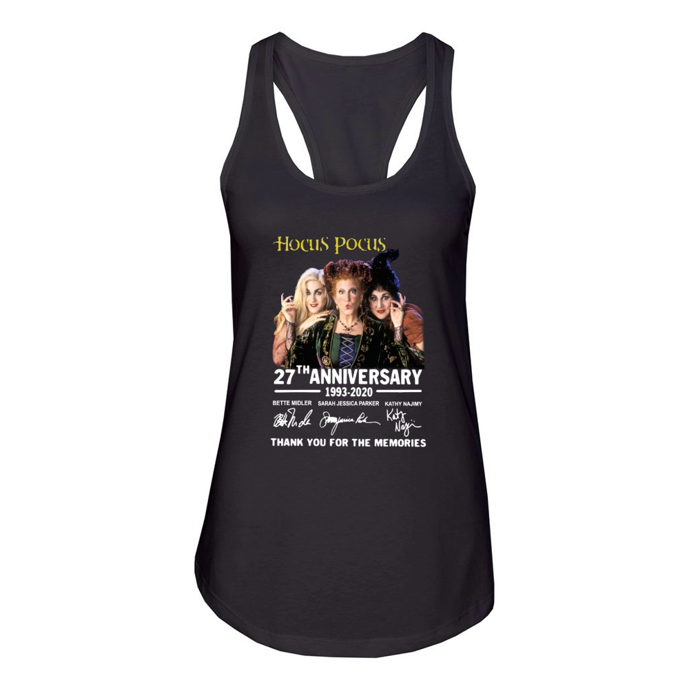 Hocus pocus 27th anniversary 1993 2020 thank you for the memories signatures Women's Racerback Tank