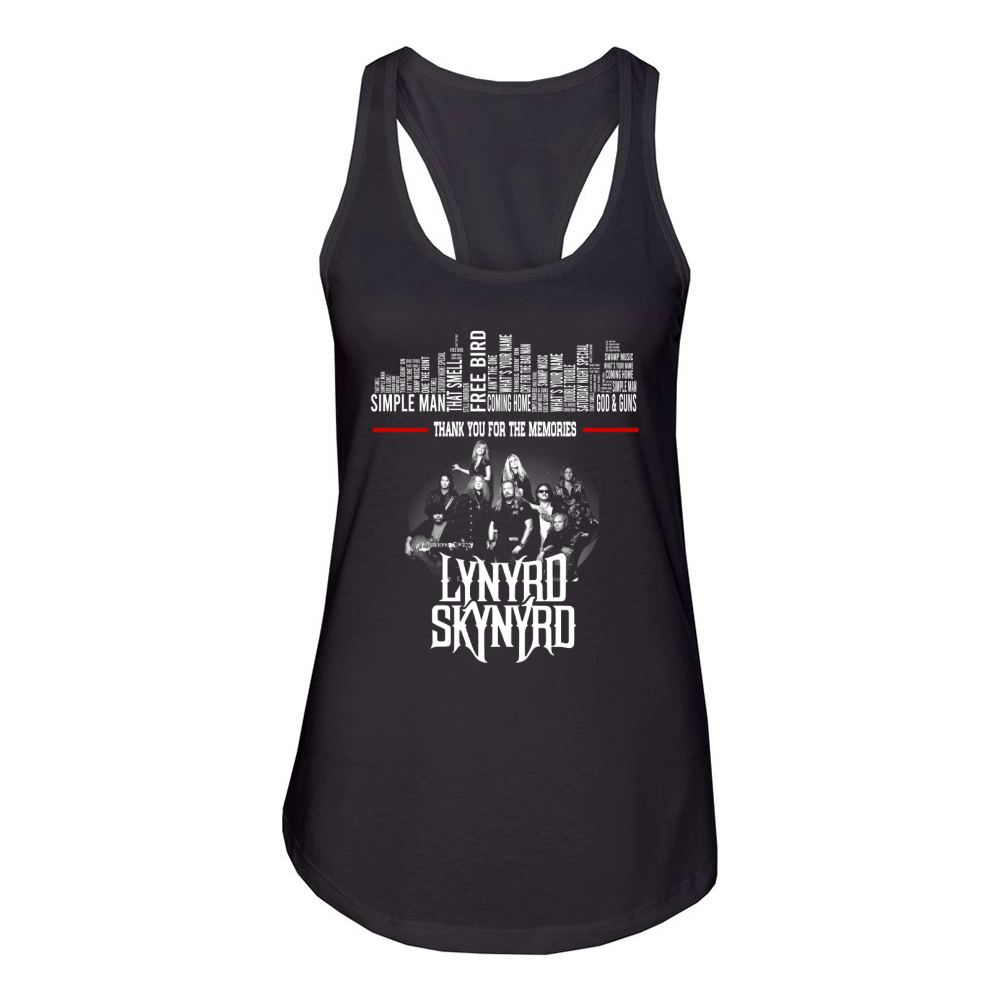 Lynyrd Skynyrd Simple Man Thank You For The Memories Women's Racerback Tank