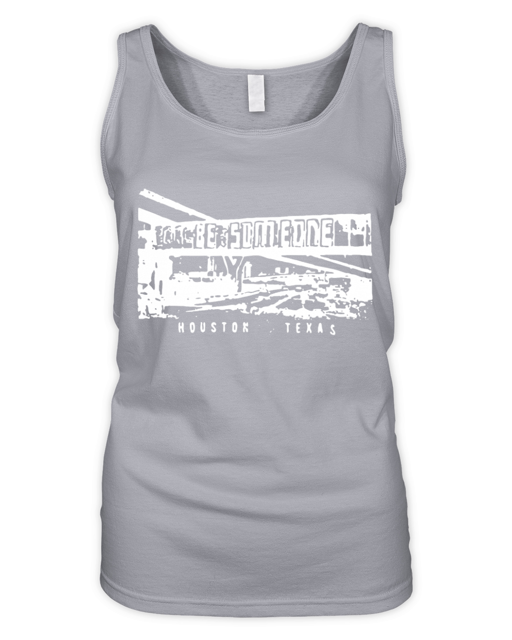 Be Someone Graffiti Houston Texas State Highway T-Shirt Organic Women's Tank Top