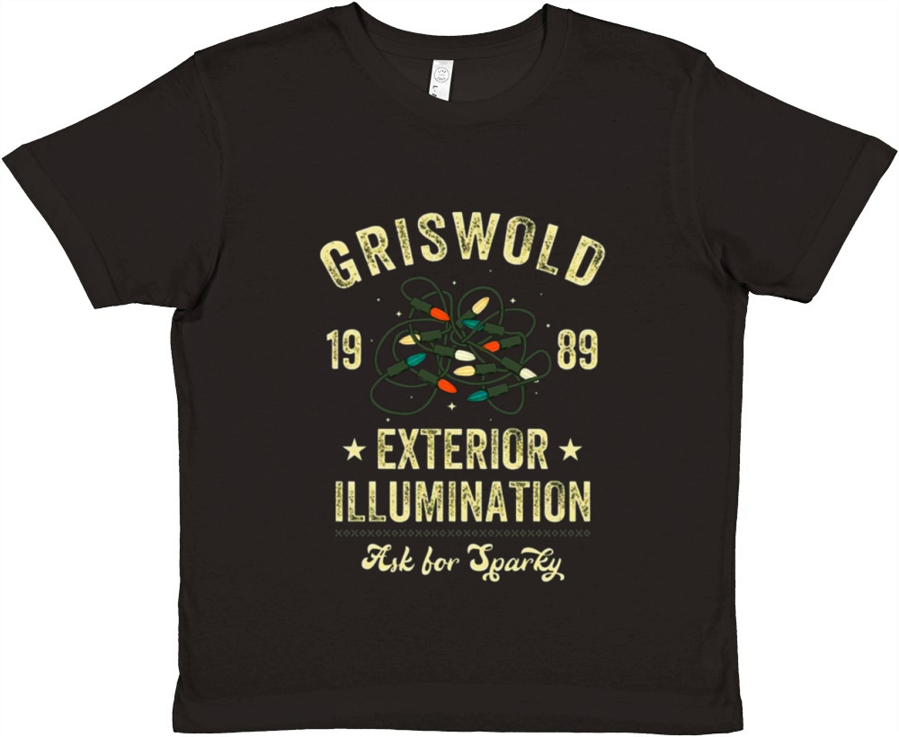 Griswold 1989 Exterior Illumination Christmas Tree Premium Kids Crewneck T-shirt
