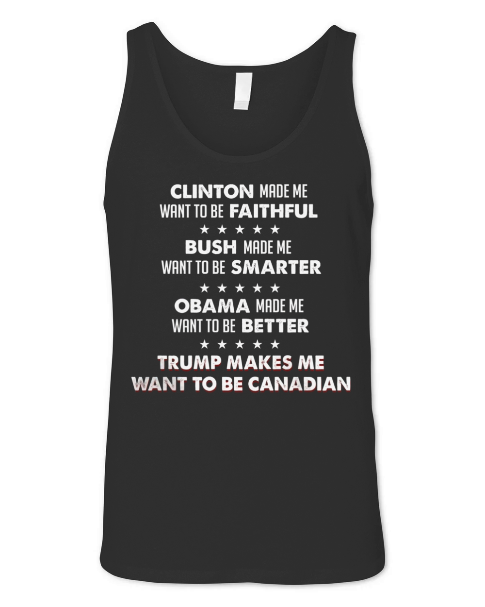 CLINTON MADE ME WANT TO BE FAITHFUL Unisex Jersey Tank