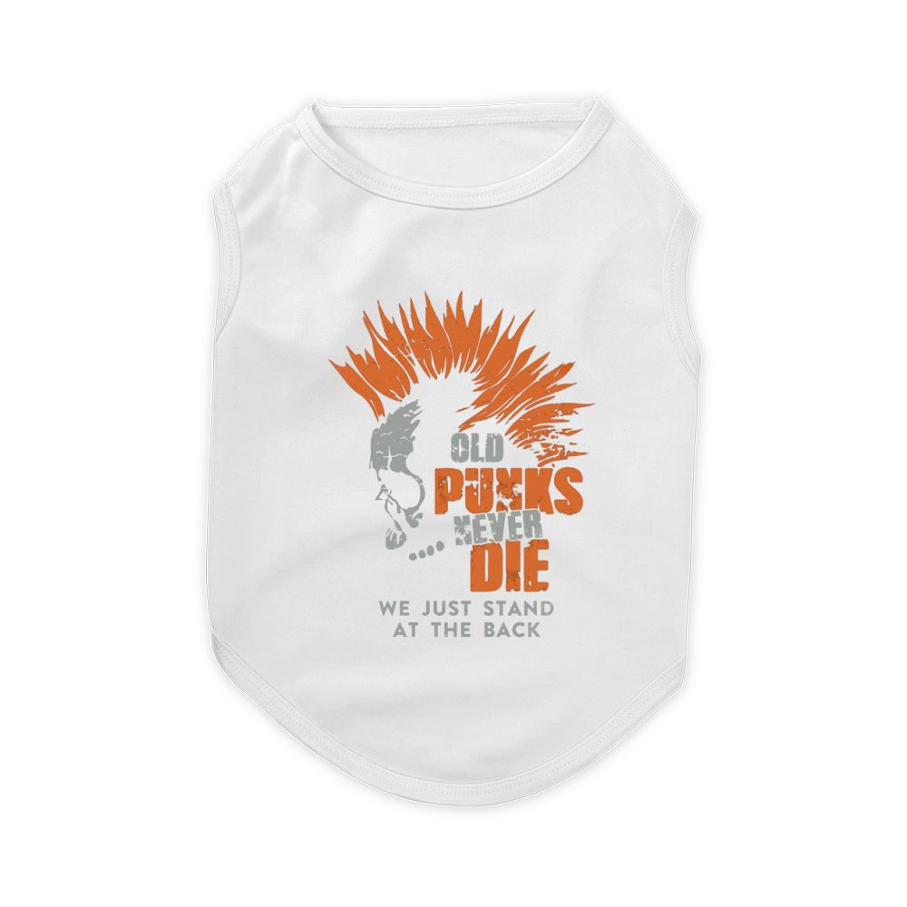 Old Punk Never Die we just stand at the back Shirt Pet T-Shirt