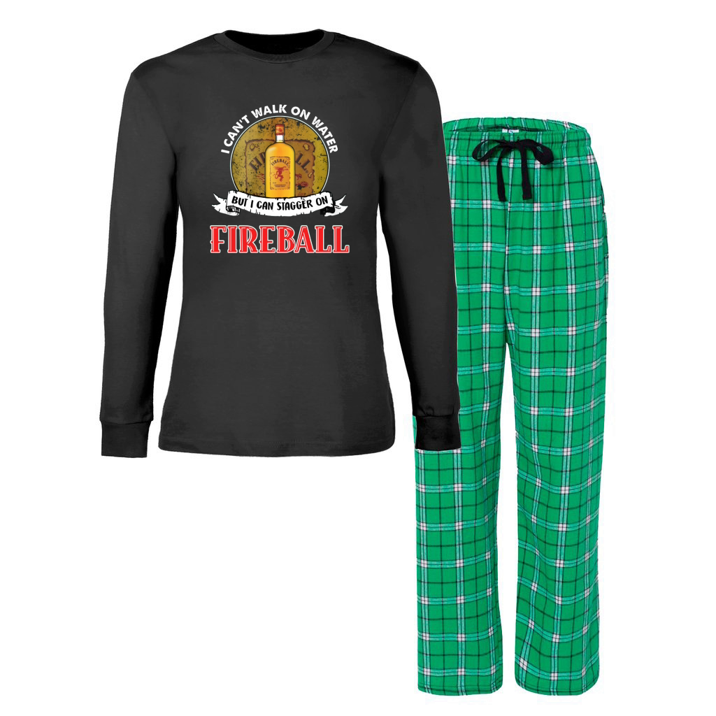 Fireball Cinnamon Whisky Women s Christmas Pajamas Designed by glijmizj76