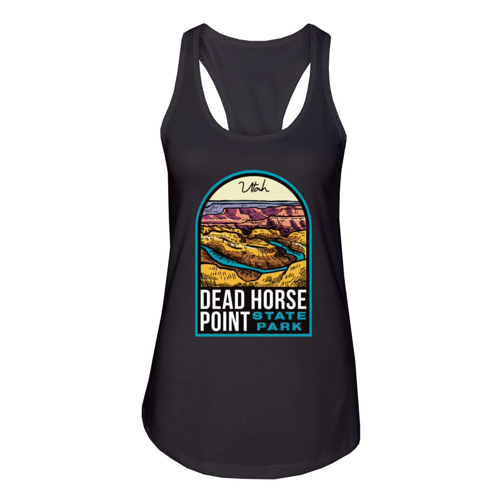 Dead Horse Point State Park Utah Vintage Women's Racerback Tank