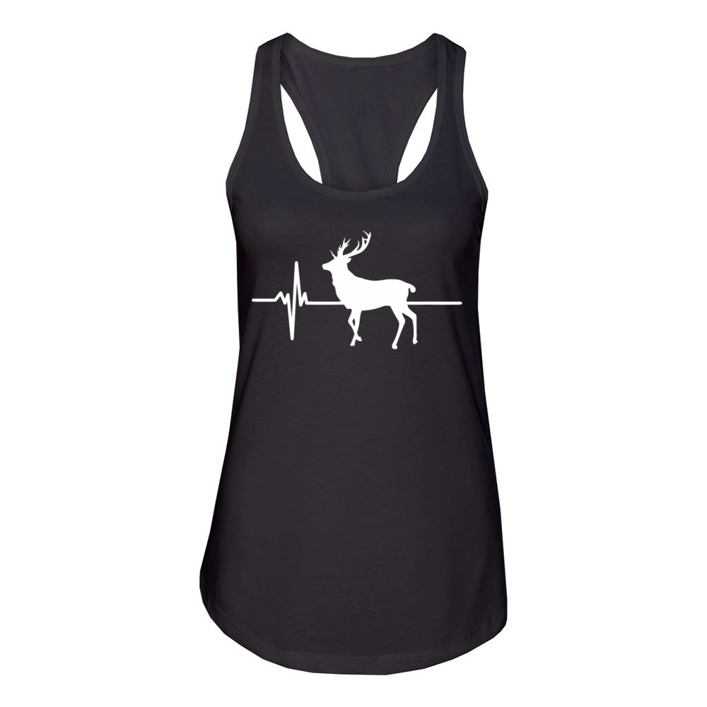 Elk Heartbeat - Best Elk Lover Women's Racerback Tank