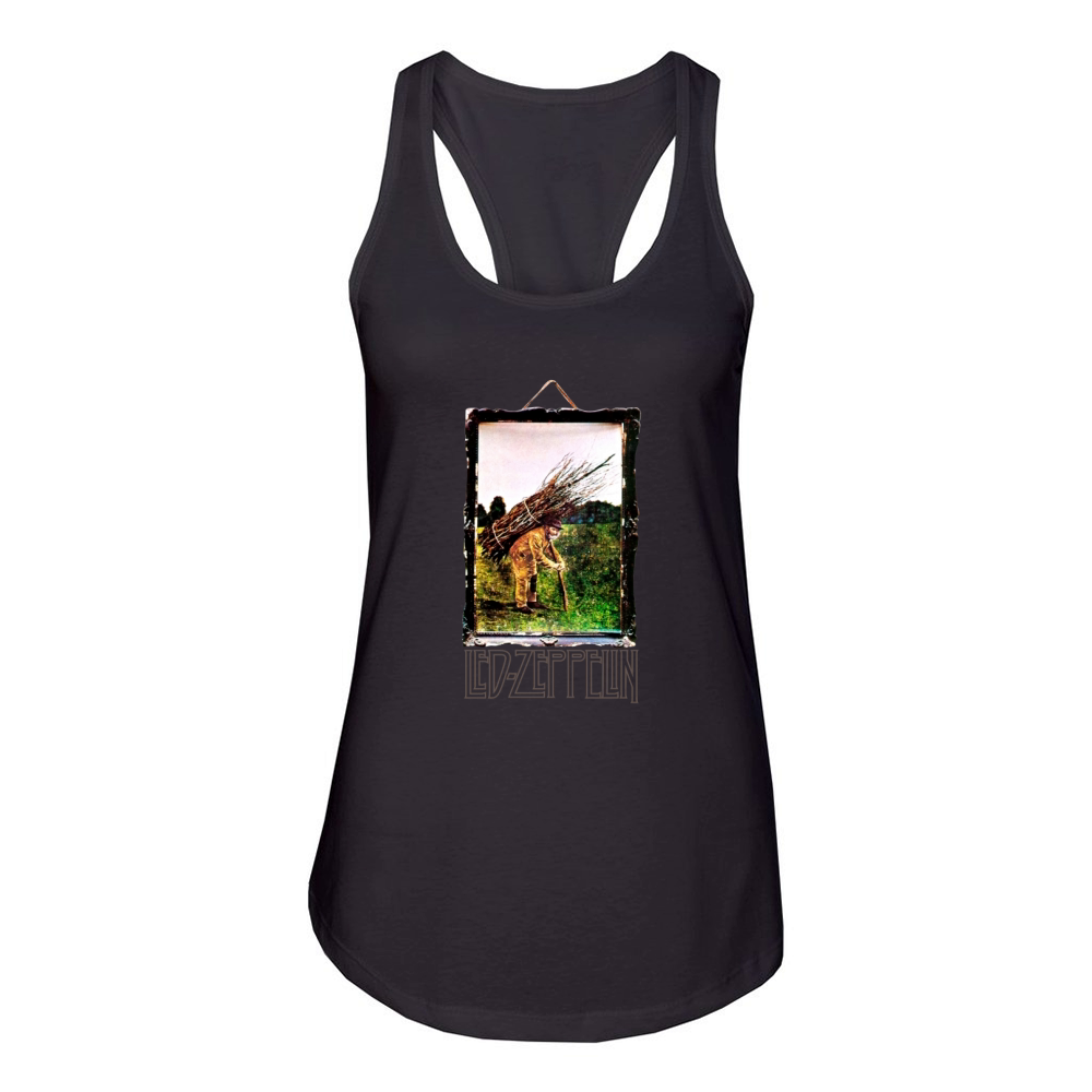 Led Zeppelin Man with Sticks Women's Racerback Tank