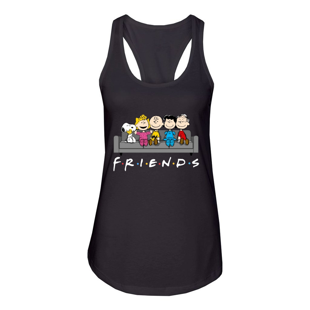 Peanuts Snoopy Friends Women's Racerback Tank