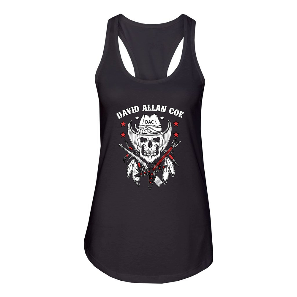 SherryELynch David Allan Coe Mans Personalized Women's Racerback Tank