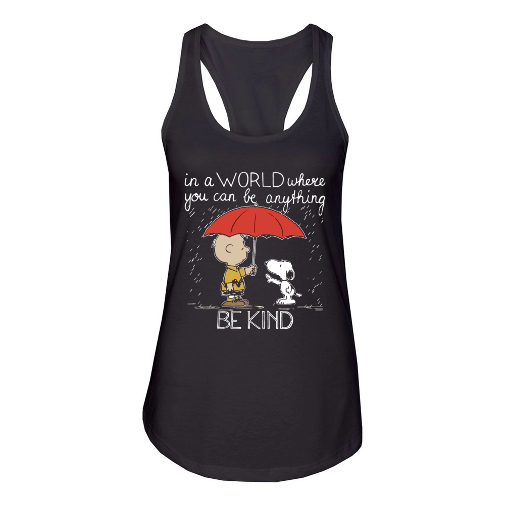 Snoopy Be Kind Women's Racerback Tank