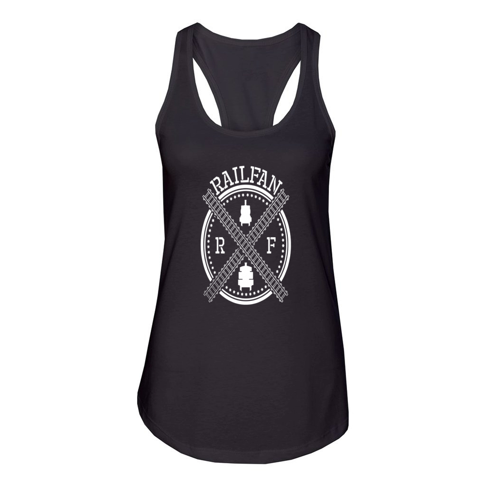 vintage trainspotter railfan Women's Racerback Tank