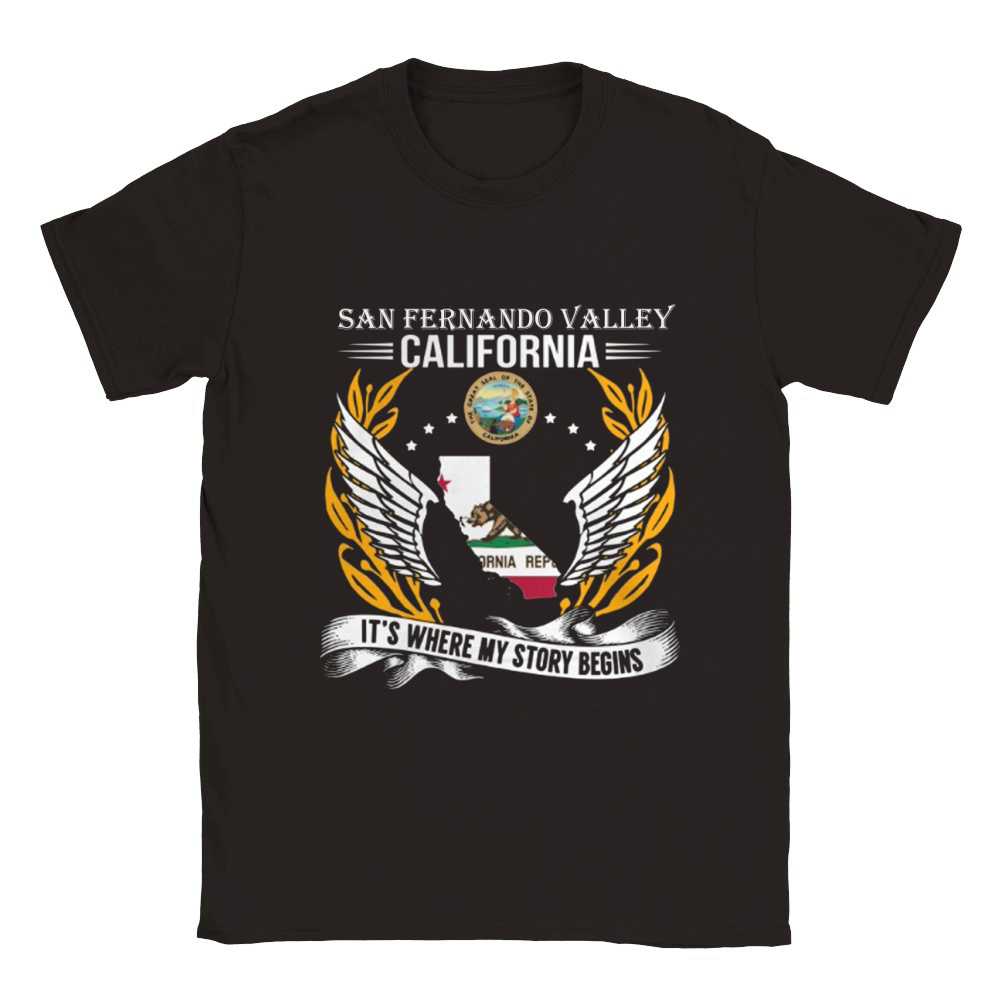 San Fernando Valley californiia it's where my story begins Classic Kids Crewneck T-shirt