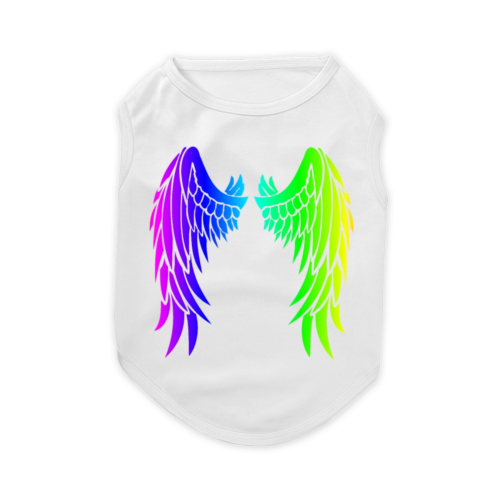 Rainbow angelwings Pet T-Shirt