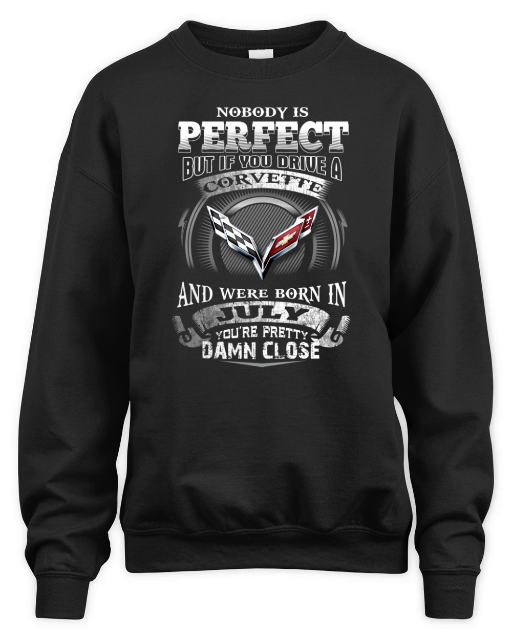 DRIVE A CORVETTE JULY Unisex Premium Crewneck Sweatshirt